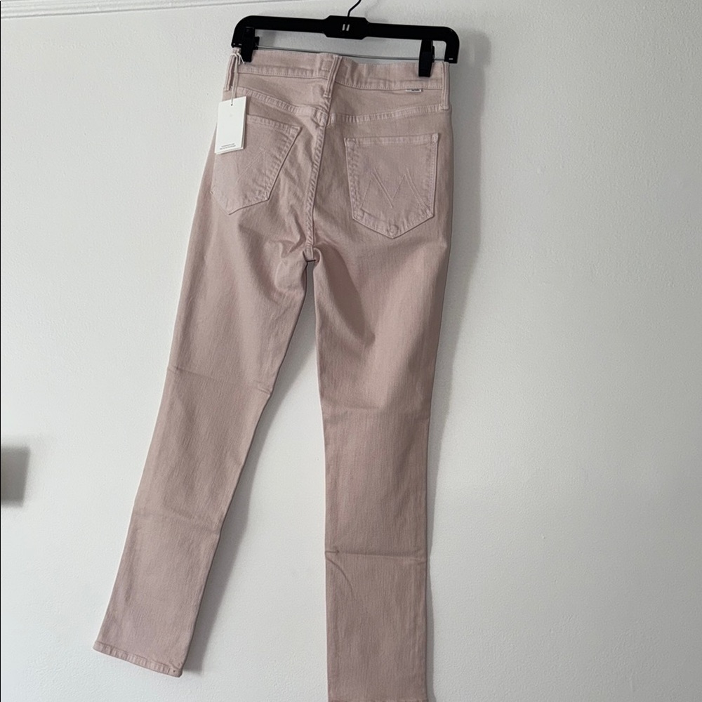 MOTHER Pink Straight Leg Jeans Size 27 - New With Tags - Picture 14 of 15